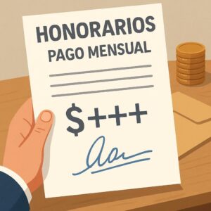 Honorarios pago mensual